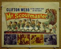 C399 MR SCOUTMASTER title lobby card '53 Clifton Webb