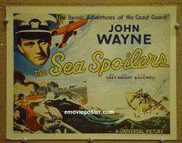 C490 SEA SPOILERS title lobby card '36 John Wayne