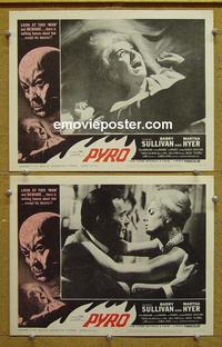 G061 PYRO: THE THING WITHOUT A FACE 2 lobby cards '63