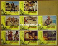 F454 RAID ON ROMMEL 8 lobby cards '71 Richard Burton