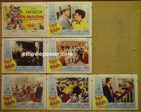 F673 RAID 7 lobby cards '54 Van Heflin, Anne Bancroft