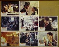 F455 RAIDERS OF THE LOST ARK 8 lobby cards '81 Harrison Ford