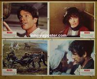 F747 REDS 4 lobby cards '81 Warren Beatty, Diane Keaton