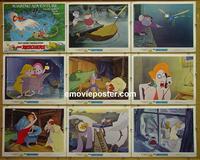 F638 RESCUERS 9 lobby cards '77 Walt Disney classic!