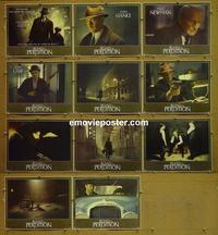 F617 ROAD TO PERDITION 11 lobby cards '02 Hanks, Newman