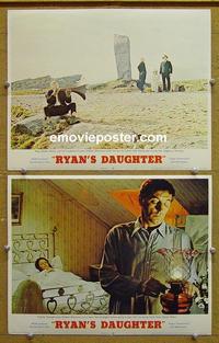 G073 RYAN'S DAUGHTER 2 lobby cards '70 Mitchum, Howard