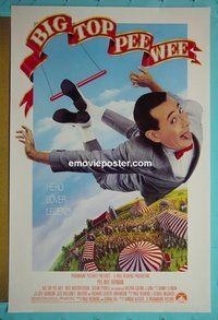 H185 BIG TOP PEEWEE one-sheet movie poster '88 Paul Reubens