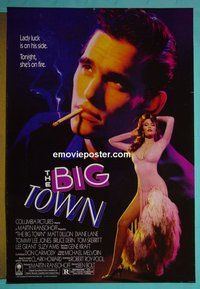 H186 BIG TOWN one-sheet movie poster '87 Dillon, Tommy Lee Jones