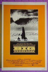 H187 BIG WEDNESDAY one-sheet movie poster '78 surfing!, Vincent