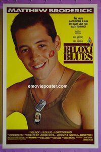 H192 BILOXI BLUES double-sided one-sheet movie poster '88 Broderick, Walken