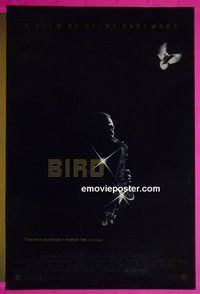 H193 BIRD one-sheet movie poster '88 jazz, Charlie Parker, Eastwood