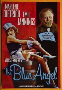 H205 BLUE ANGEL one-sheet movie poster R90s Jannings, Dietrich