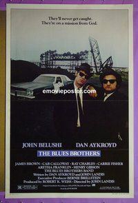 H207 BLUES BROTHERS one-sheet movie poster '80 John Belushi, Dan Aykroyd