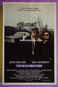 H208 BLUES BROTHERS int'l one-sheet movie poster '80 John Belushi, Dan Aykroyd