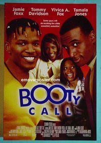 H213 BOOTY CALL double-sided one-sheet movie poster #2 '97 Jamie Foxx, Vivica Fox