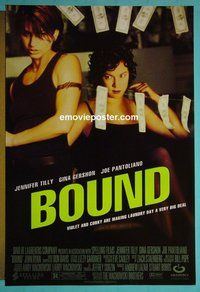 H214 BOUND one-sheet movie poster '96 Wachowski Brothers, Tilly!