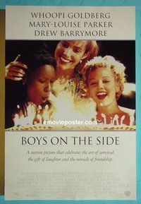 H218 BOYS ON THE SIDE double-sided one-sheet movie poster '95 Drew Barrymore