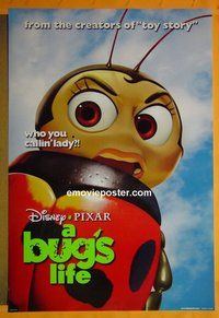 H233 BUG'S LIFE double-sided teaser one-sheet movie poster #3 '98 Walt Disney/Pixar