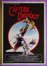 H241 CAPTURE OF BIGFOOT one-sheet movie poster '79 Stafford Morgan