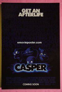 H247 CASPER double-sided advance one-sheet movie poster #2 '95 Christina Ricci