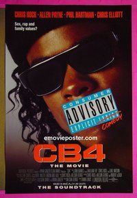 H252 CB4 single-sided one-sheet movie poster '93 Chris Rock, Allen Payne