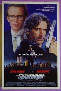 I002 SHAKEDOWN one-sheet movie poster '88 Peter Weller, Sam Elliott