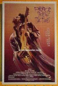 I017 SIGN 'O' THE TIMES one-sheet movie poster '87 Prince