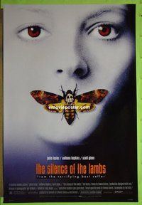 I020 SILENCE OF THE LAMBS style D double-sided one-sheet movie poster '90