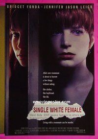 I026 SINGLE WHITE FEMALE double-sided one-sheet movie poster '92 Fonda, Jason-Leigh