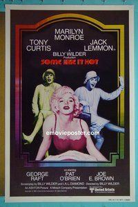 I039 SOME LIKE IT HOT int'l one-sheet movie poster R80 Marilyn Monroe