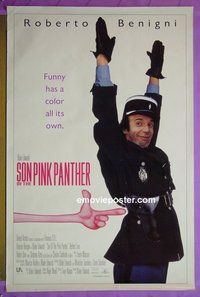 I042 SON OF THE PINK PANTHER double-sided one-sheet movie poster '93 Roberto Benigni