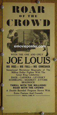 J174 ROAR OF THE CROWD herald '30s Joe Louis