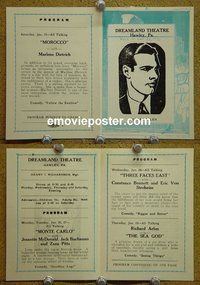 J072 DREAMLAND THEATRE '31 herald #1 '31 Richard Arlen