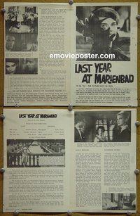 J124 LAST YEAR AT MARIENBAD herald '62 Resnais