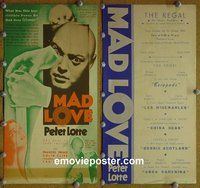 J135 MAD LOVE herald '35 Peter Lorre, Drake