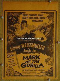 J232 MARK OF THE GORILLA local theater WC50 Weissmuller