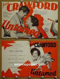 J211 UNTAMED herald '29 Joan Crawford