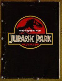 J476 JURASSIC PARK presskit '93 Steven Spielberg