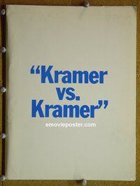 J477 KRAMER VS KRAMER presskit #1 '79 Hoffman, Streep