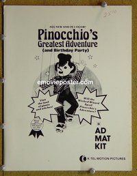 J513 PINOCCHIO'S BIRTHDAY PARTY presskit '74