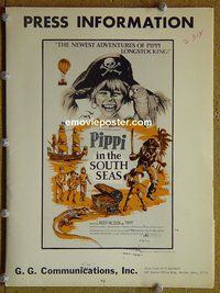 J514 PIPPI IN THE SOUTH SEAS presskit '74 Nilsson