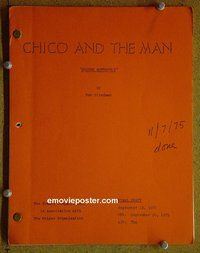 J243 CHICO & THE MAN TV script 9/20/75 Jack Albertson