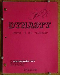 J244 DYNASTY television script '83 Joan Collins signed!