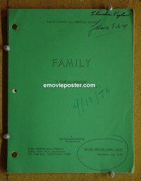 J246 FAMILY television script 2/23/76 James Broderick