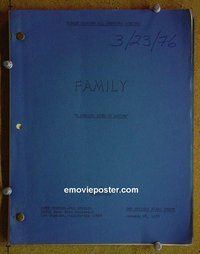 J245 FAMILY television script 1/26/76 Willie Aames