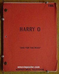 J249 HARRY O TV script 6/30/75 David Janssen, Fawcett