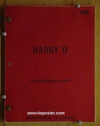 J248 HARRY O TV script 6/19/75 David Janssen, Fawcett