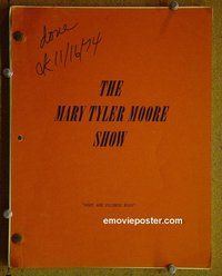 J259 MARY TYLER MOORE SHOW TV script 6/14/74 TV classic