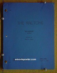 J274 WALTONS TV script76 Richard Thomas,Michael Learned