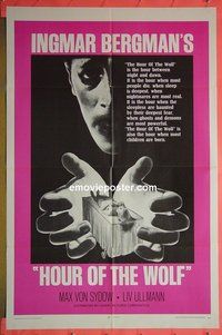 P860 HOUR OF THE WOLF one-sheet movie poster '68 Ingmar Bergman